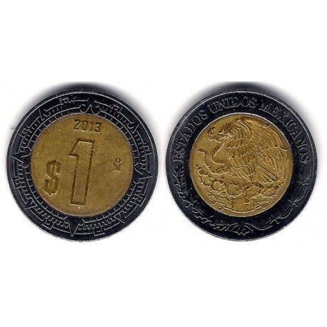 (603) Estados Unidos Mexicanos. 2013. 1 Peso (MBC)