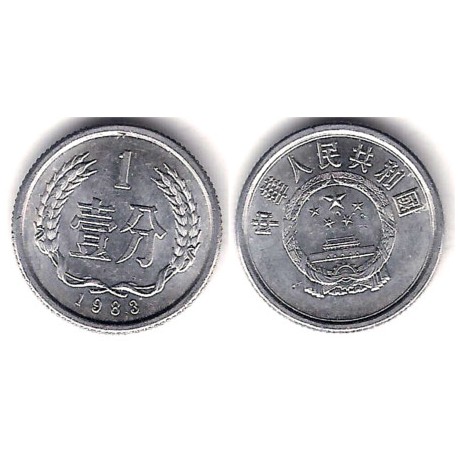 (1) China. 1983. 1 Fen (SC-)