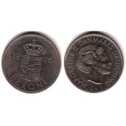 (862.1) Dinamarca. 1976. 1 Krone (MBC)