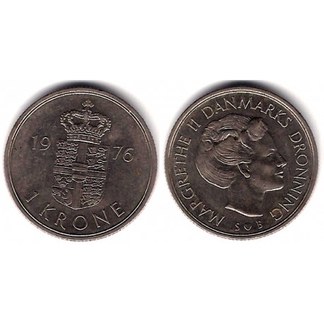 (862.1) Dinamarca. 1976. 1 Krone (MBC)