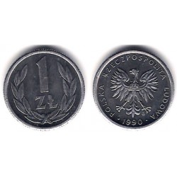 (Y49.3) Polonia. 1990. 1 Zloty (SC)