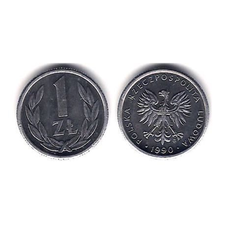 (Y49.3) Polonia. 1990. 1 Zloty (SC)