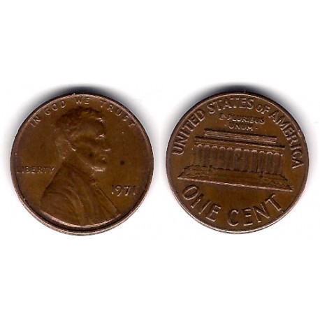 (201) Estados Unidos de América. 1971. 1 Cent (MBC)