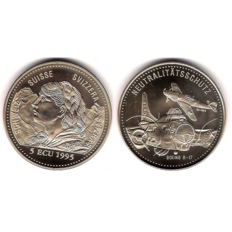 Suiza. 1995. 5 Ecu (SC)