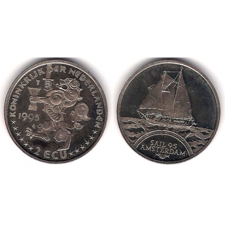 Países Bajos. 1995. 2 Ecu (SC)