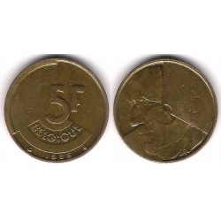 (163) Bélgica. 1986. 5 Francs (MBC)