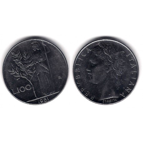 (96.1) Italia. 1981(R). 100 Lira (MBC)