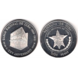 (37) Cuiba. 1975. 10 Pesos (Proof) (Plata)