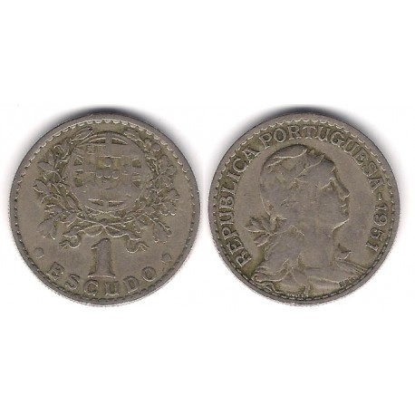 (578) Portugal. 1951. 1 Escudo (BC)