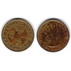 (28.1) Hong Kong. 1959. 10 Cents (BC+)