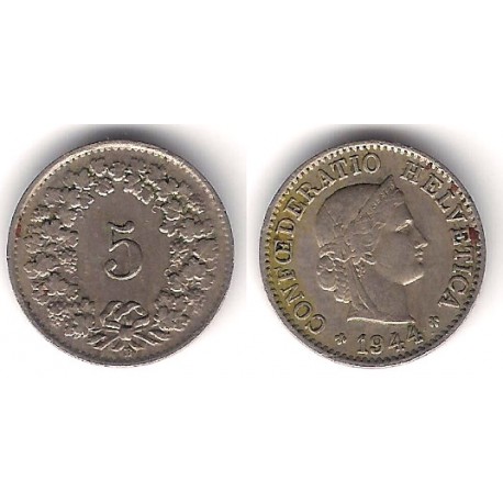 (26) Suiza. 1944. 5 Rappen (BC)