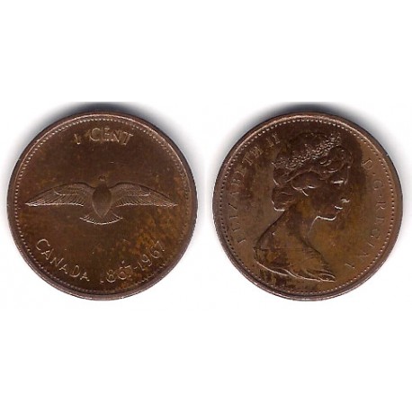 (65) Canadá. 1967. 1 Cent (SC)