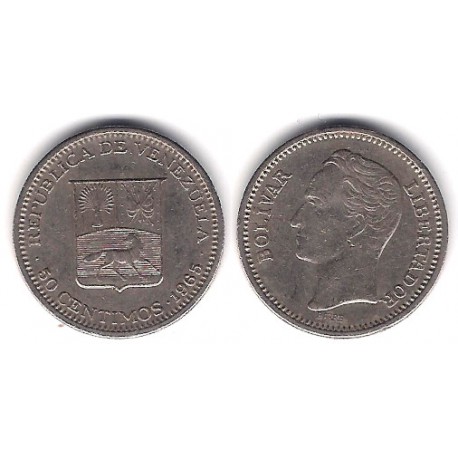 (Y74) Venezuela. 1965. 50 Céntimos (MBC)