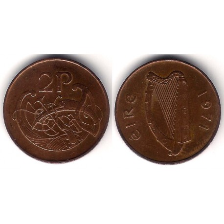 (21) Irlanda. 1971. 2 Pence (BC)
