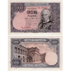 España. 1976. 5000 Pesetas (EBC) Serie 9A (RARA)