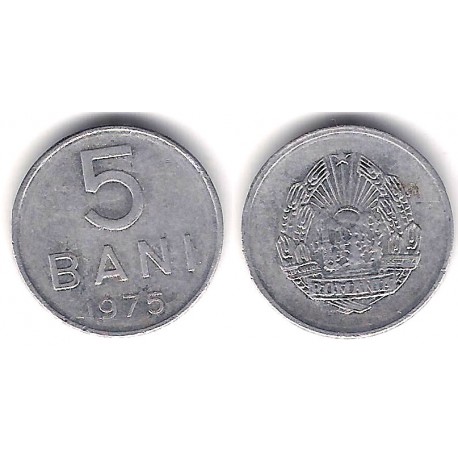 (92a) Rumania. 1975. 5 Bani (MBC-)
