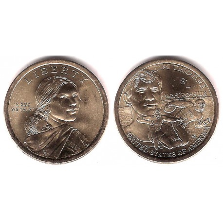 Estados Unidos de América. 2018(P). 1 Dollar (SC) Nativo. Jim Thorpe