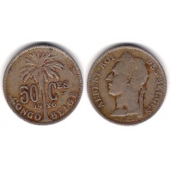 (22) Congo Belga. 1926. 50 Centimes (MBC)