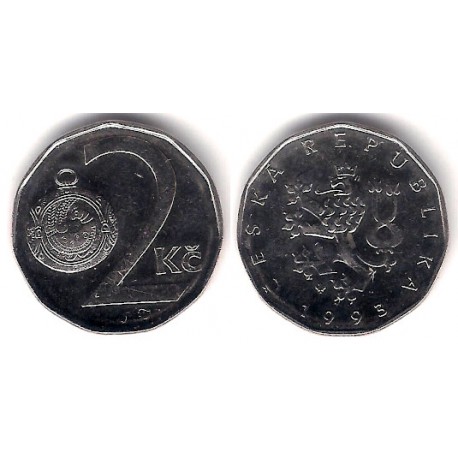 (9) República Checa. 1993. 2 Koruna (MBC)