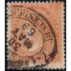 (89A) 1866. 12 Cuartos. Isabel II (Usado)