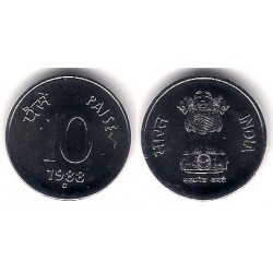 (40.2) India. 1988C. 10 Paise (SC)