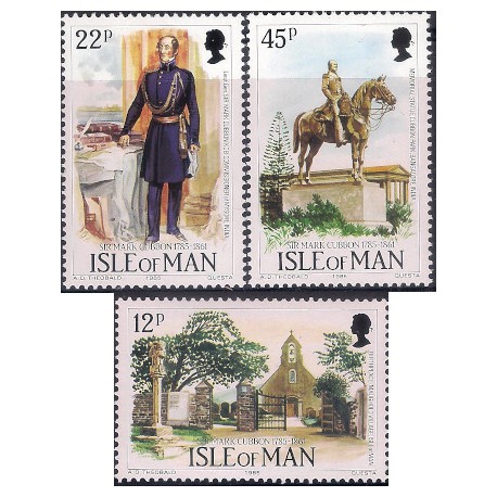 (291 a 293) Isla de Man. 1985. Serie Completa. A. D. Theobald (Nuevo)