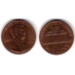 (201) Estados Unidos de América. 1994(D). 1 Cent (MBC)