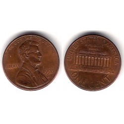 (201) Estados Unidos de América. 1998(D). 1 Cent (EBC)