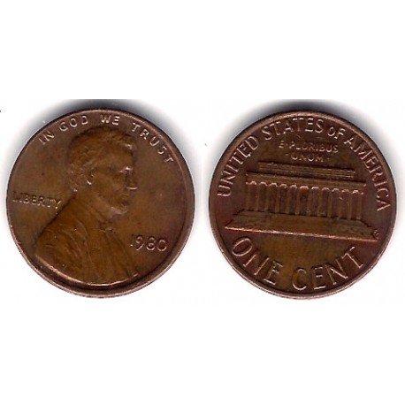 (201) Estados Unidos de América. 1980. 1 Cent (MBC)