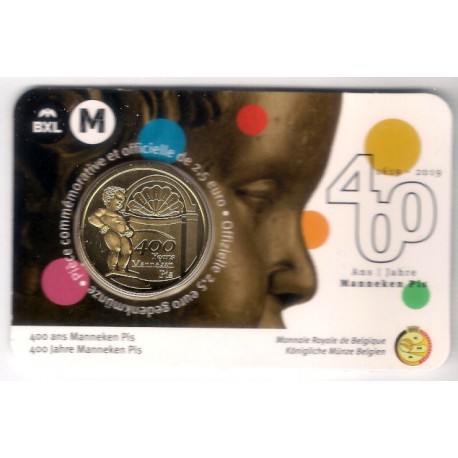 Bélgica. 2019. 2,50 Euro (SC)