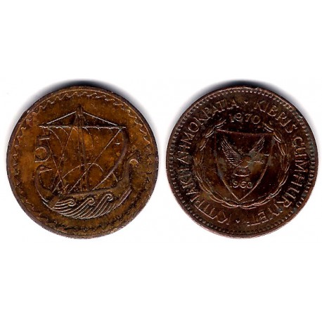 (39) Chipre. 1970. 5 Mils (EBC)