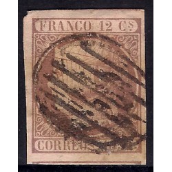 (13) 1852. 12 Cuartos. Isabel II (Usado)