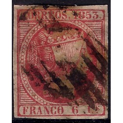 (17) 1853. 6 Cuartos. Isabel II (Usado)