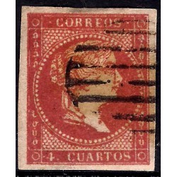 (48) 1855. 4 Cuartos. Isabel II (Usado)