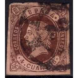 (58) 1862. 4 Cuartos. Isabel II (Usado)