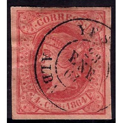 (64) 1864. 4 Cuartos. Isabel II (Usado)