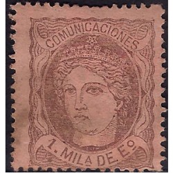 (102) 1870. 1 Milª de Eº. Efigie Alegórica de España (Usado)