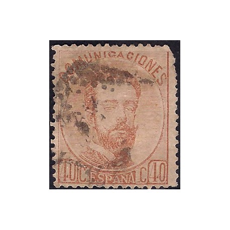 (125) 1872. 40 Céntimos. Amadeo I (Usado)