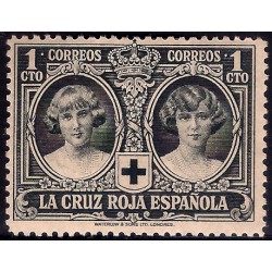 (325) 1926. 1 Céntimo. Pro Cruz Roja Española (Nuevo, con marca de fijasellos)