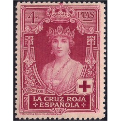(336) 1926. 4 Pesetas. Pro Cruz Roja Española (Nuevo, con marcas de fijasellos)