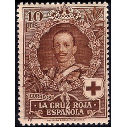 (337) 1926. 10 Pesetas. Pro Cruz Roja Española (Nuevo, con marca de fijasellos)