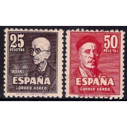 (1015 a 1016) 1947. Serie Completa. Falla y Zuloaga (Nuevo, con marca de fijasellos)