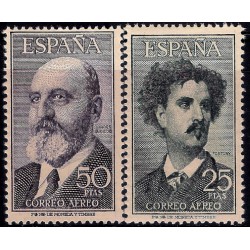 (1164 a 1165) 1955-56. Serie Completa. Fortuny y Torres Quevedo (Nuevo, con marca de fijasellos)