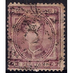 (181) 1876. 4 Pesetas. Alfonso XII (Usado)