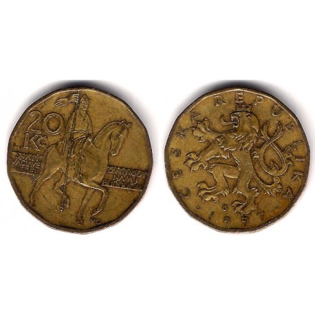 (5) República Checa. 1997. 20 Korun (BC+)