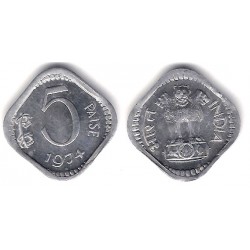 (18.6) India. 1974. 5 Paise (SC)