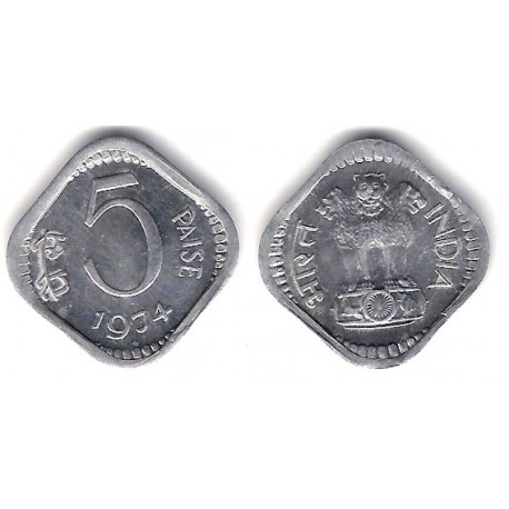 (18.6) India. 1974. 5 Paise (SC)