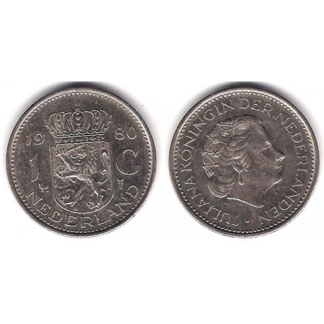 (184a) Países Bajos. 1980. 1 Gulden (MBC)