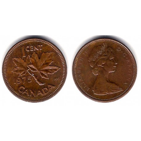(59.1) Canadá. 1975. 1 Cent (MBC+)