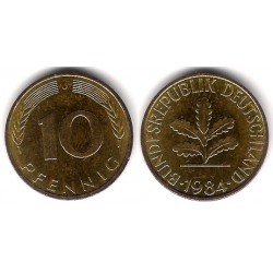 (108) Alemania. 1984(J). 10 Pfennig (MBC)
